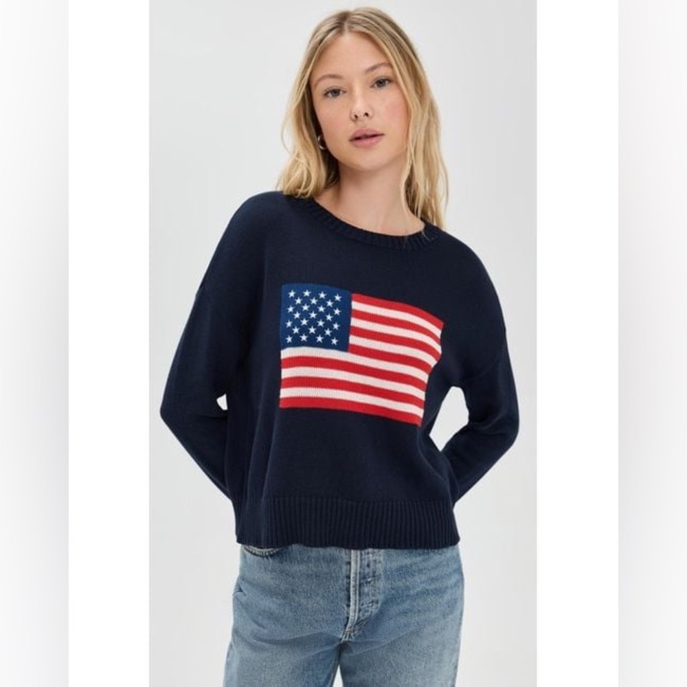 NWT Z Supply Blue Sienna Patriot Sweater - Picture 2 of 3